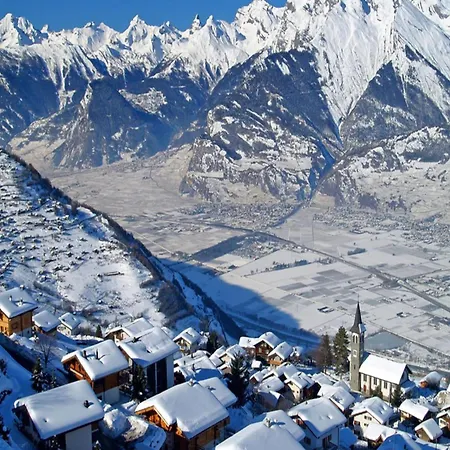 Daire Gracious With Patio In Hills Veysonnaz